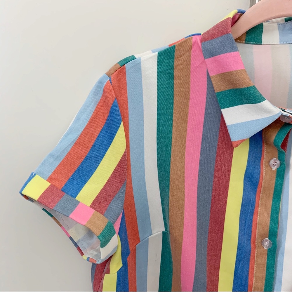 Multicolor vintage dress size L in EUC - Picture 2 of 5